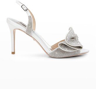 Rennie Strass Ruffle Slingback Sandals