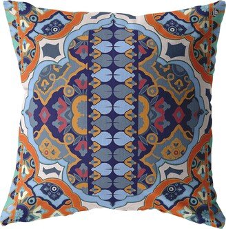 Amrita Sen Designs Amrita Sen Boho Flower Indoor Outdoor Pillow Zip