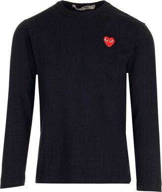 Heart Logo Patch Long-Sleeved T-Shirt