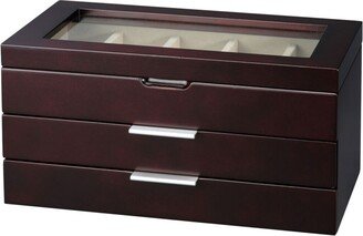 Pko Inc. Wooden 2 Drawer Watch Box