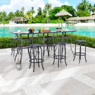 Patio Festival 6-Person Outdoor Square Dining Set