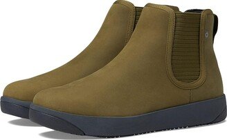 Kicker Chelsea Leather (Olive) Women's Boots