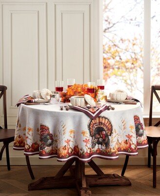 Autumn Heritage Turkey Engineered Tablecloth, 70