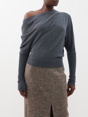 Paxi Off-the-shoulder Cashmere Sweater