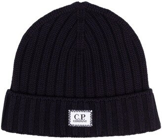 Logo-Patch Wool Beanie-AB