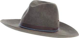 Superduper Slim Crown Large Raw Brim Nat Stone Detail Accessories