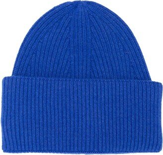 Ribbed-Knit Cashmere Beanie