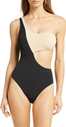 Leah Colorblocked Cutout One-Piece Swimsuit