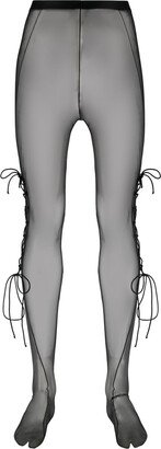 Tulle Tights With Lacing