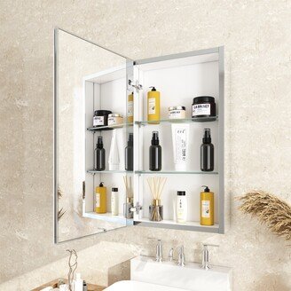 Single Medicine Cabinet with Mirrored Door