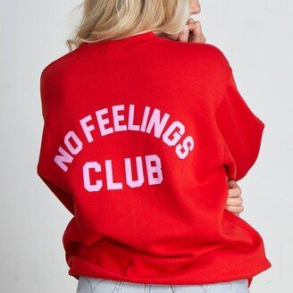 LULUSIMONSTUDIO No Feelings Club Puff Oversized Crewneck