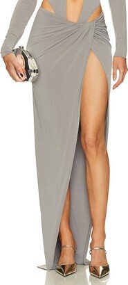 Maxi Skirt With Drape Detail