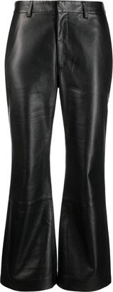 Wharton low-rise leather trousers