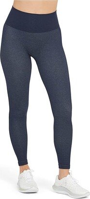 Active Seamless Track Stripe Leggings (Navy Haze) Women's Casual Pants