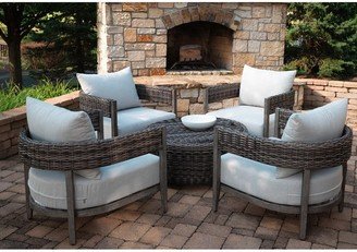 Calistoga 5 Piece Wicker Seating Set