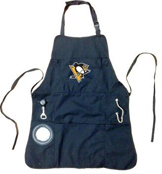 Grill Apron, Black, Pittsburgh Penguins