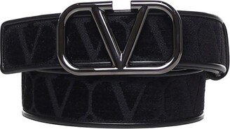 Belt With Vlogo Buckle