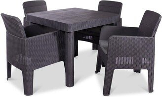 Royalcraft FARO 5 pcs Square Dining Set