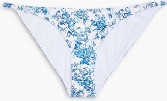 Mykela floral-print low-rise bikini briefs