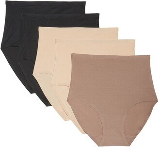 Soft Stretch 5-Pack High Waist Briefs