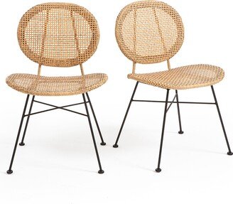 La Redoute Interieurs Set Of 2 Rubis Woven Resin Chairs