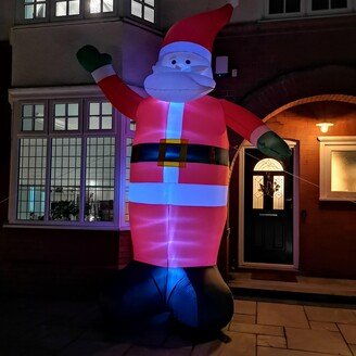 Samuel Alexander 4m Outdoor Giant Inflatable LED Santa Christmas Decoration