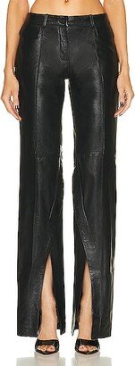 THE MANNEI Ventura Leather Pant in Black