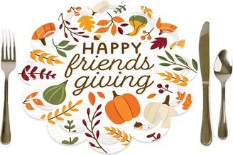 Big Dot Of Happiness Fall Friends Thanksgiving Friendsgiving Paper Chargers Place Setting For 12