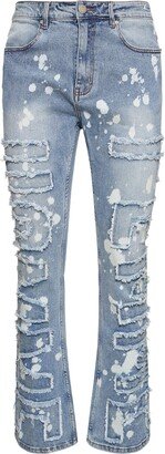 HOMME + FEMME LA Twilight Spot Washed denim jeans