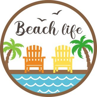 Beach Life Wreath Sign - Summer For Wreaths Door Hanger Tray Decor Bee