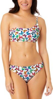 Salt + Cove Salt Cove Juniors Fly By Printed Asymmetrical Bikini Top Bottoms