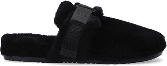 ‘M Fluff It’ Slippers - Black