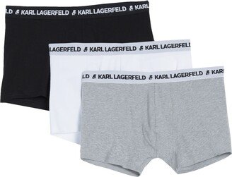 Logo Trunks Set (pack Of 3) Boxer Grey