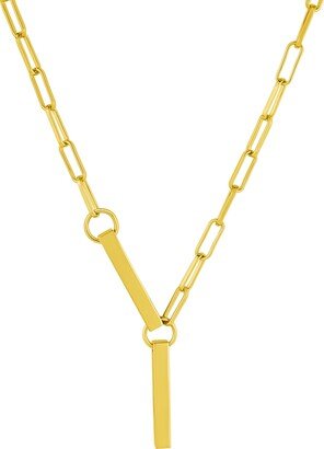 And Now This Bar Pendant Necklace in 18K Gold Plated Brass