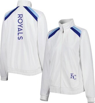 Women's G-iii 4Her by Carl Banks White Kansas City Royals Red Flag Full-Zip Track Jacket