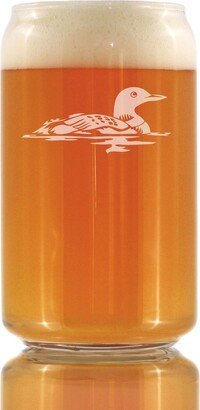 Loon - Cute Beer Can Pint Glass, Etched Sayings Bird Themed Gifts & Décor For Watchers That Love