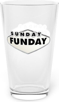 Raider 16 Oz Pint Glass | Las Vegas Sunday Funday Football Sports Barware - Tailgate Drinkware Man Cave Essentials