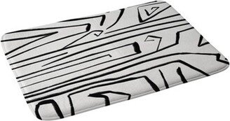 Viviana Gonzalez Modern Improvisation Memory Foam Bath Mat Black/White