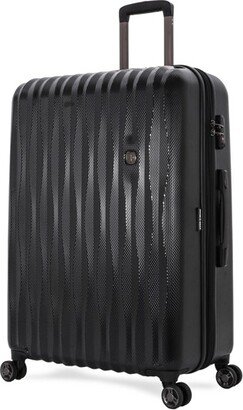 SWISSGEAR Energie PolyCarb Hardside Large Checked Spinner Suitcase - Black