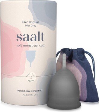 Saalt Soft Menstrual Cup - Gray - Regular