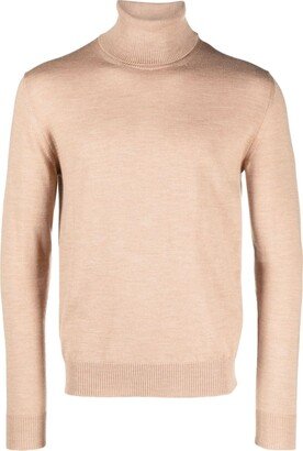 Roll-Neck Wool Jumper-AN