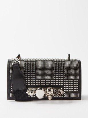 Knuckle Stud-embellished Leather Cross-body Bag