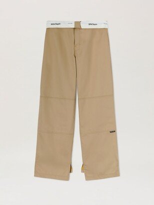 Reversed Waistband Chino Pants-AB