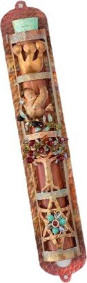 Exclusive Copper Mezuzah Case With Jewish Symbols