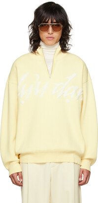 LU'U DAN SSENSE Exclusive Yellow Half-Zip Sweater