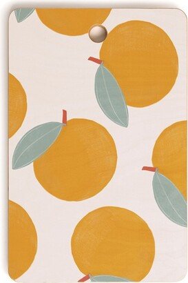 Hello Twiggs Orange Orange Rectangle Cutting Board