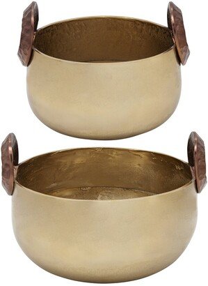 Set Of 2 Bowls With Handles