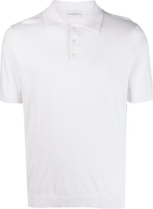 Short-Sleeve Cotton Polo Shirt-AA