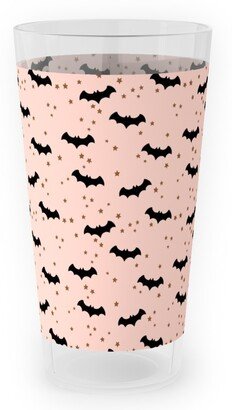 Outdoor Pint Glasses: Twinkle Bats - Pink Outdoor Pint Glass, Pink