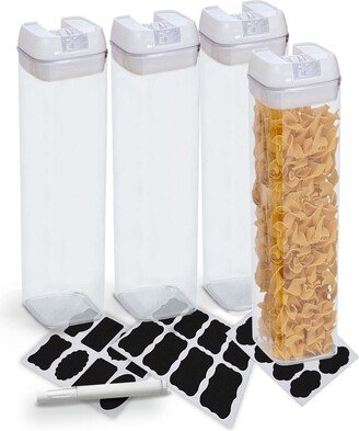 Cheer Collection 4 Piece Food Storage Containers, 1.9 Liter